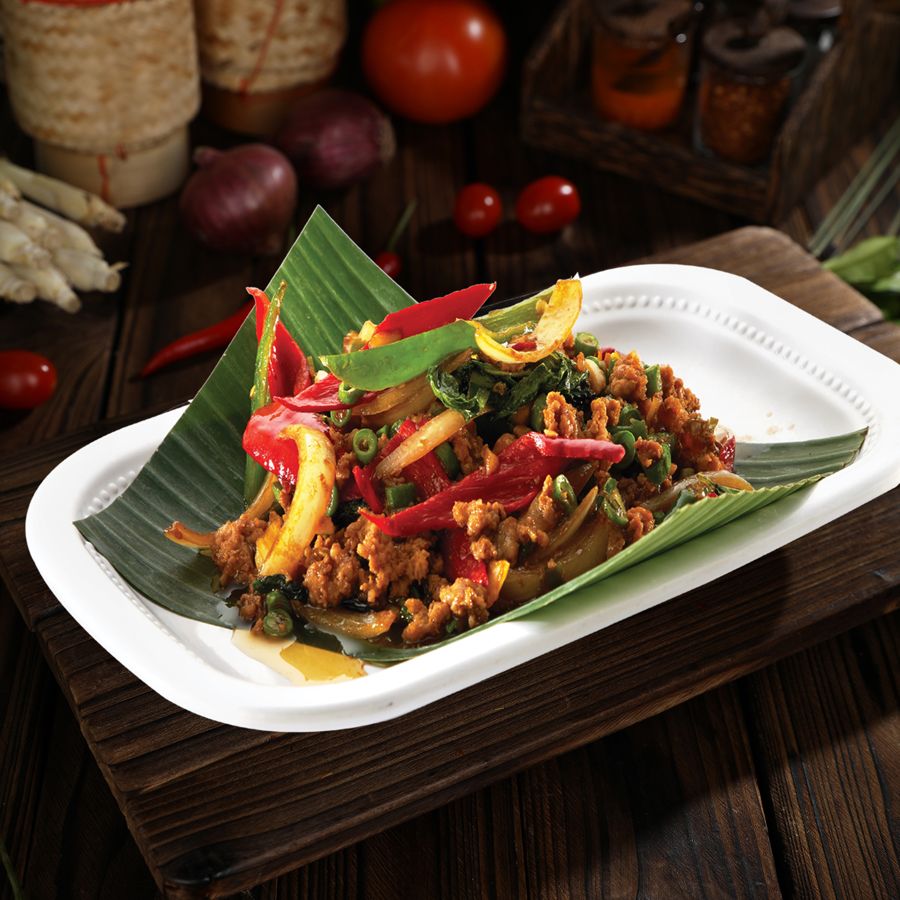 Spicy Stir-Fried Basil Leaves (Pad Kra Pao)