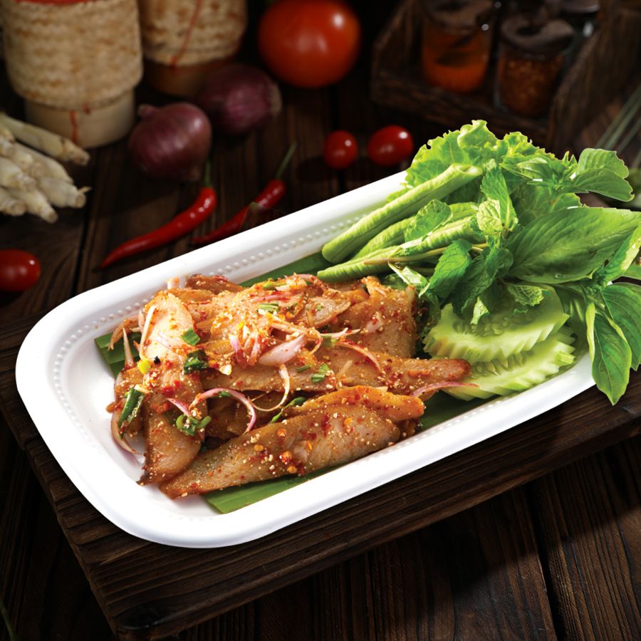 Spicy Minced Meat with Thai Herbs (Larb)