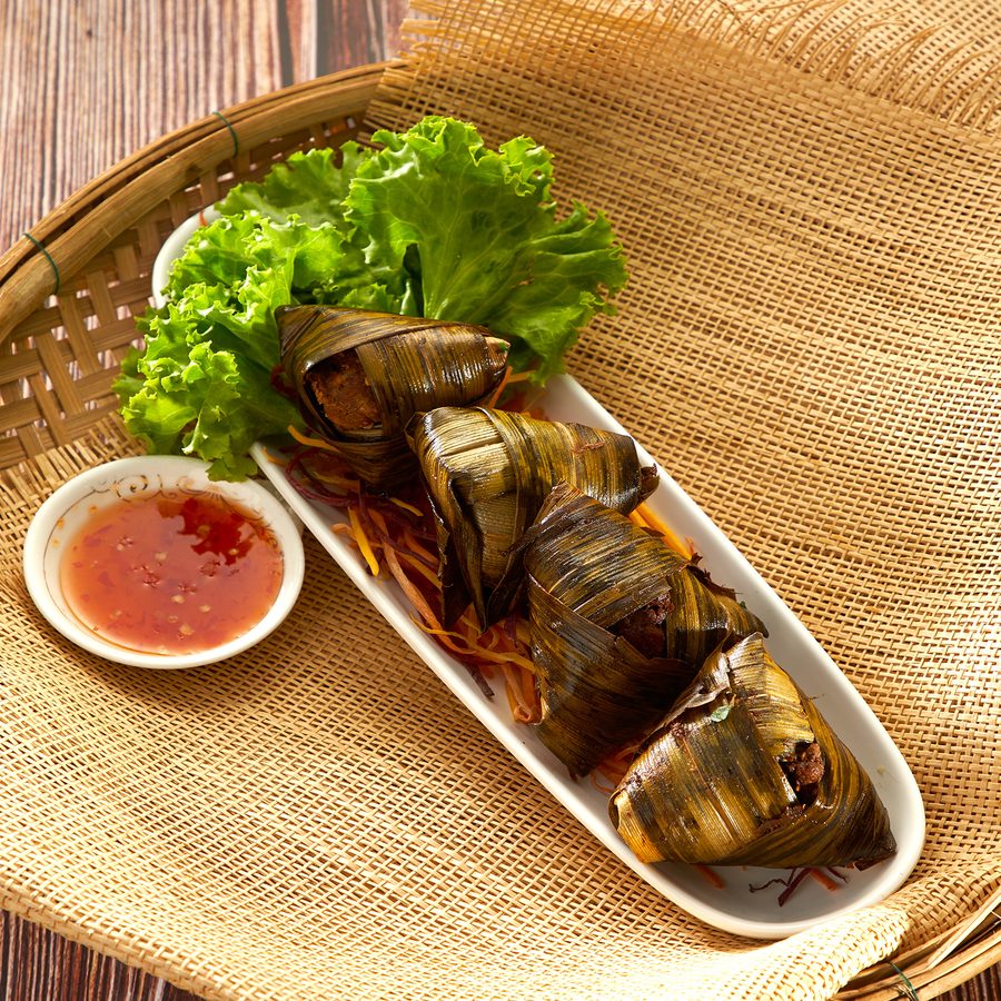 Pandan Leaf Wrapped Chicken (Gai Hor Bai Toey)
