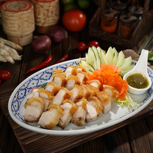 Crispy Roasted Pork Thai Style