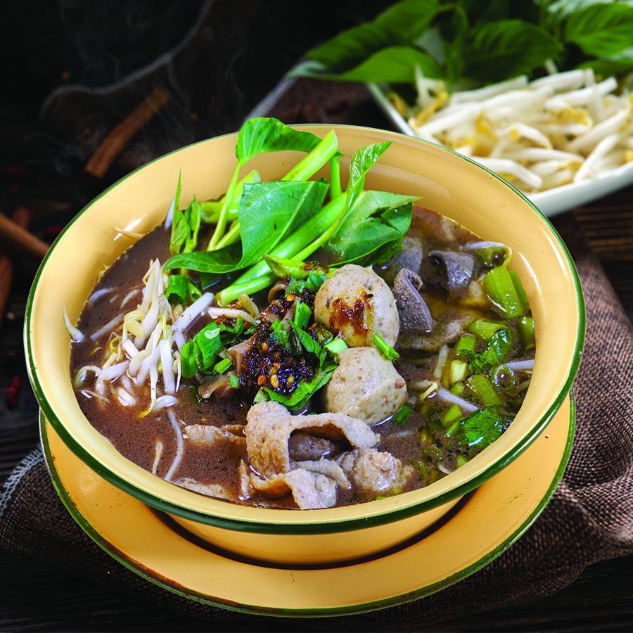 Pork & Vegetable with Boat Noodle Soup (No Noodle)