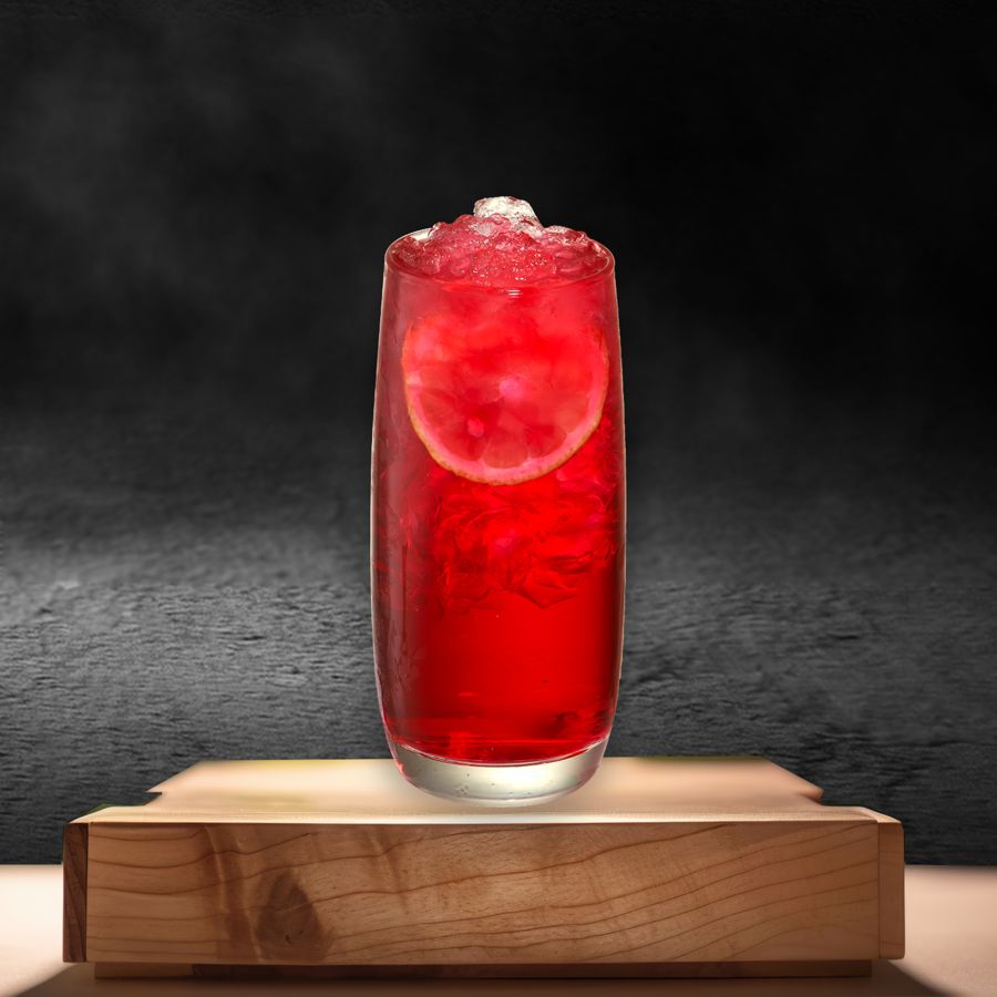 Thai Ice Rose Soda with Lime
