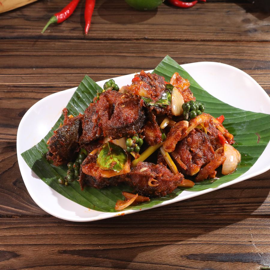 Spicy Stir-Fried Catfish with Thai Herbs