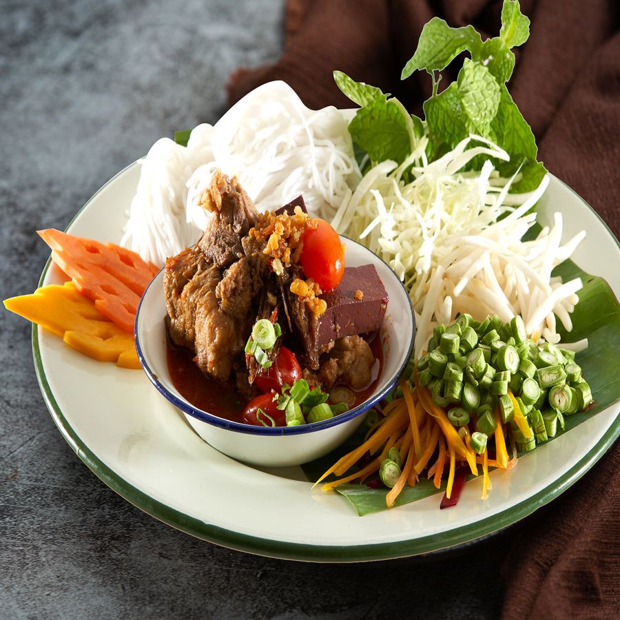 Thai Laksa with Pork Ribs (Northern Style)