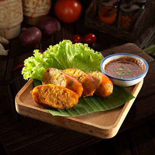 BBQ Spicy Thai Pork Sausage (Sai Ua)