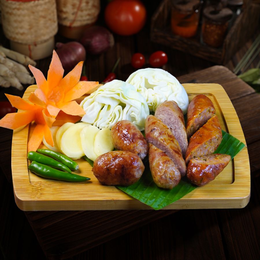 BBQ Thai Fermented Minced Pork Sausage