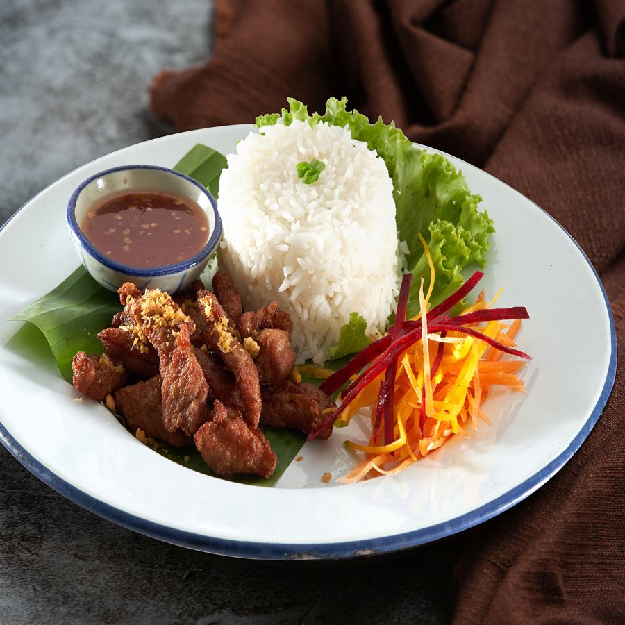 Deep-Fried Pork with Garlic