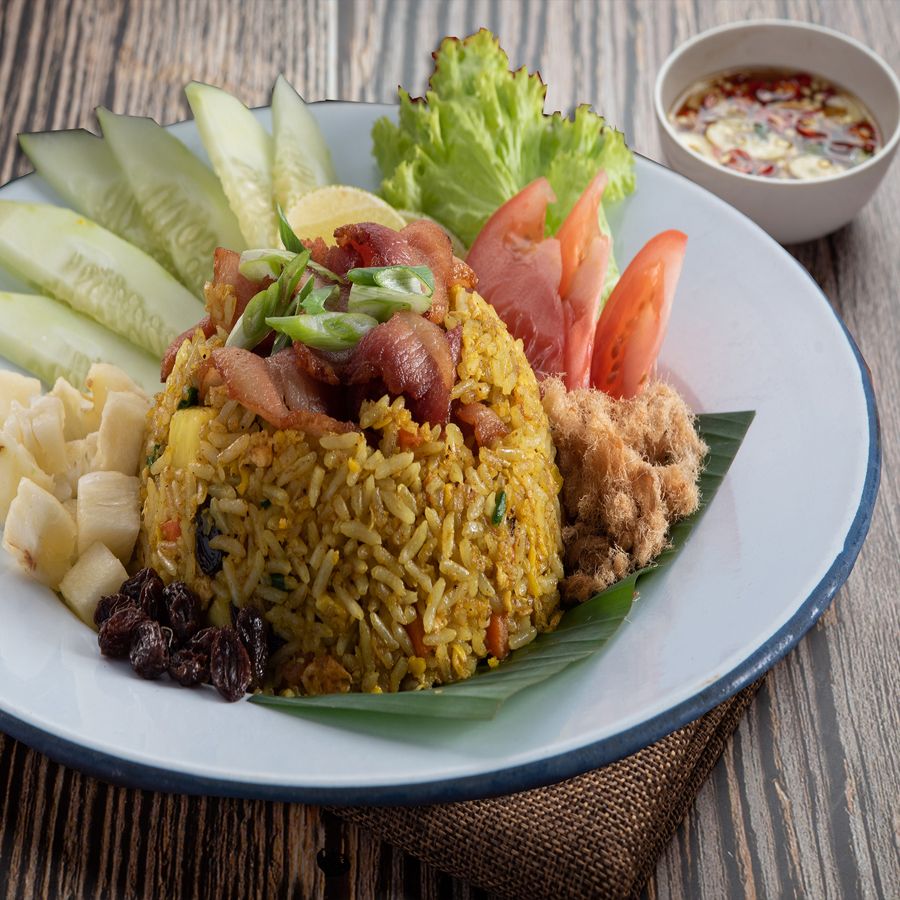 Pineapple Fried Rice With Bacon