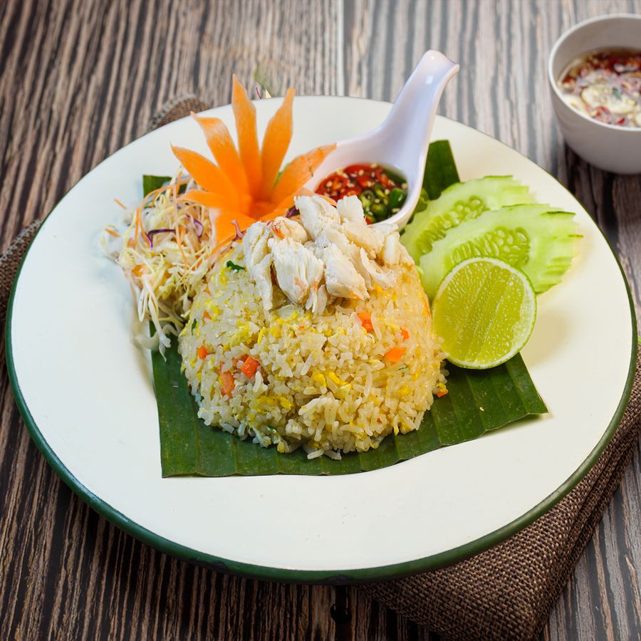 Thai Style Fried Rice with Crab Meat
