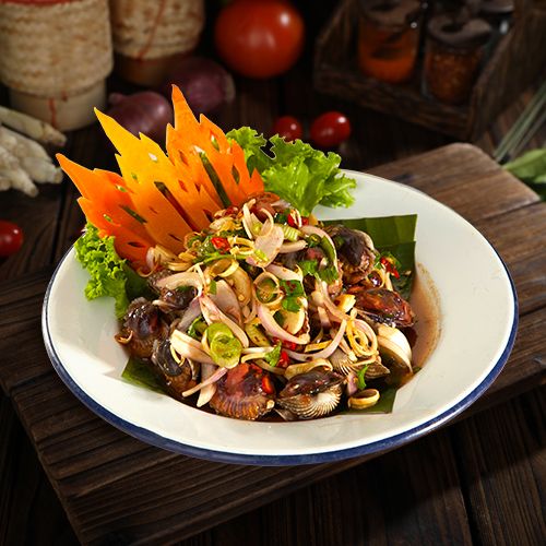 Spicy Cockle Salad with Lime & Lemongrass